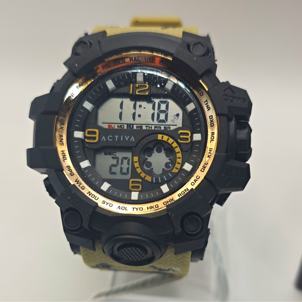 Activa Endurance X, 54.5mm, camo strap, Alarm, Stopwatch,Quartz acw435 005
